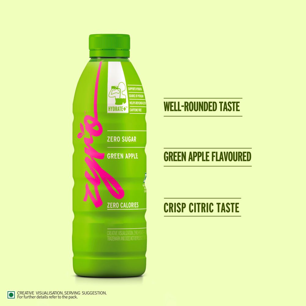 Zyro Green Apple Flavoured Drink - 400 ml