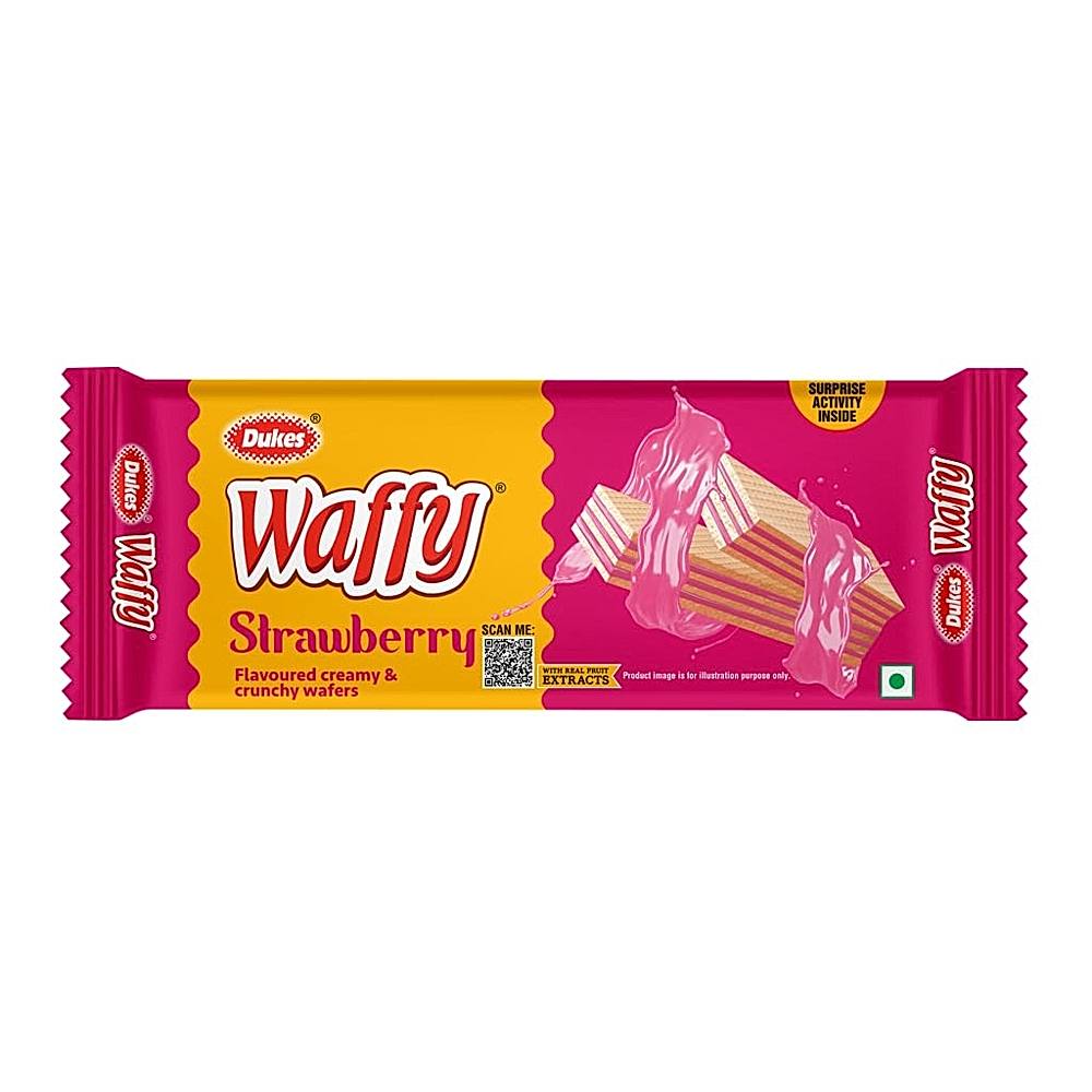 Dukes Waffy Strawberry Flavoured Wafer Biscuits