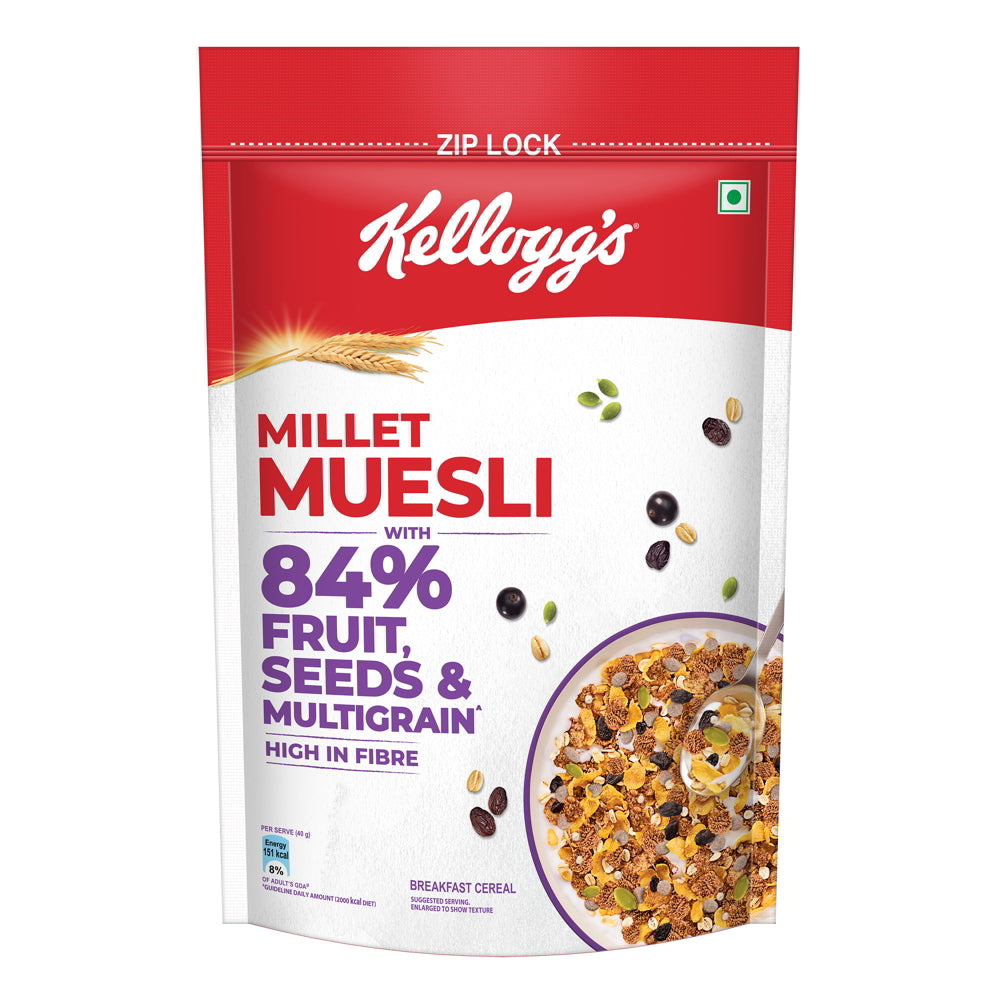 Kellogg's Millet Muesli With 84% Fruit Seed & Multigrain
