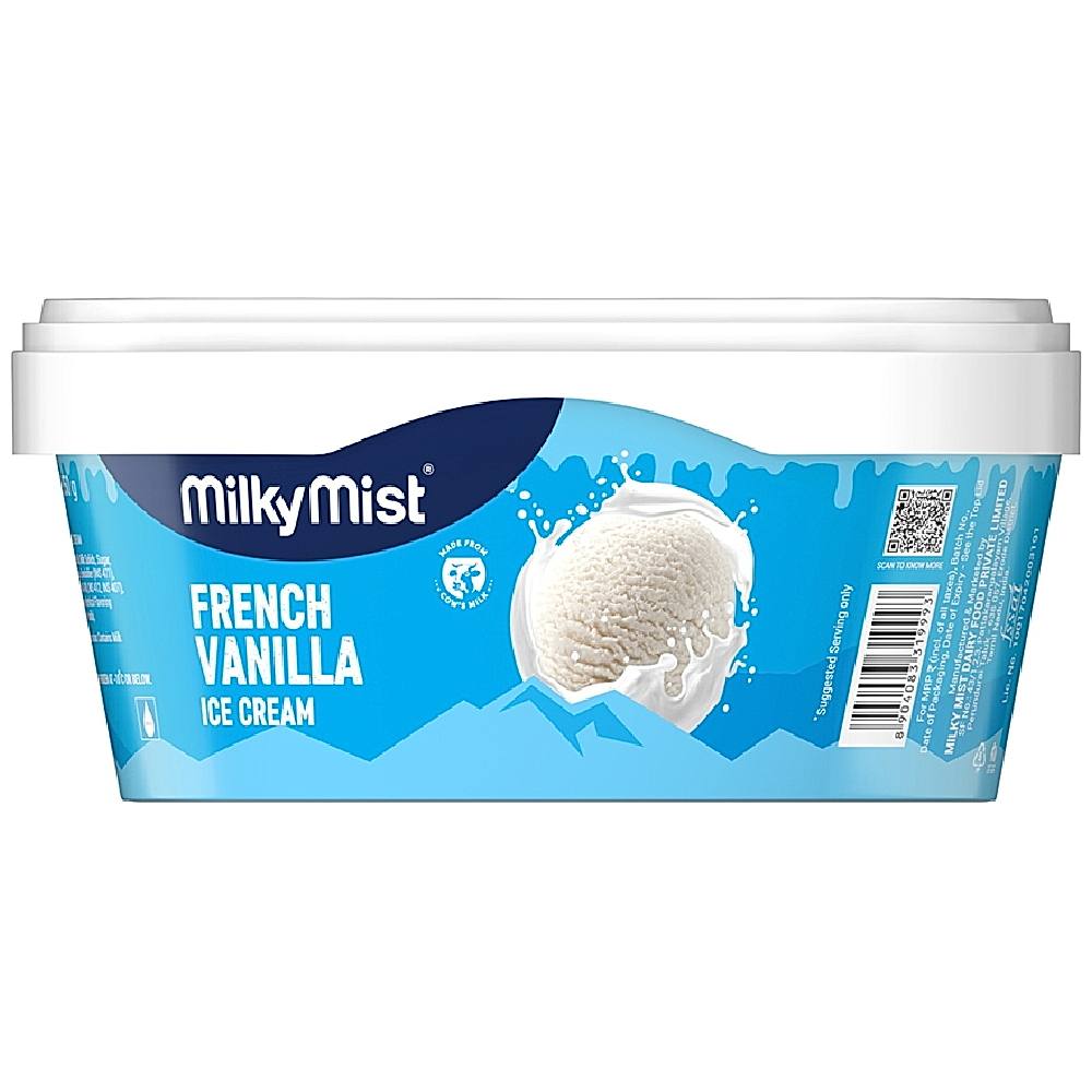 Milky Mist French Vanilla Ice Cream Tub