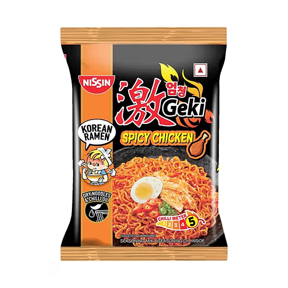 Nissin Geki Hot & Spicy Korean Chicken Flavour Noodles