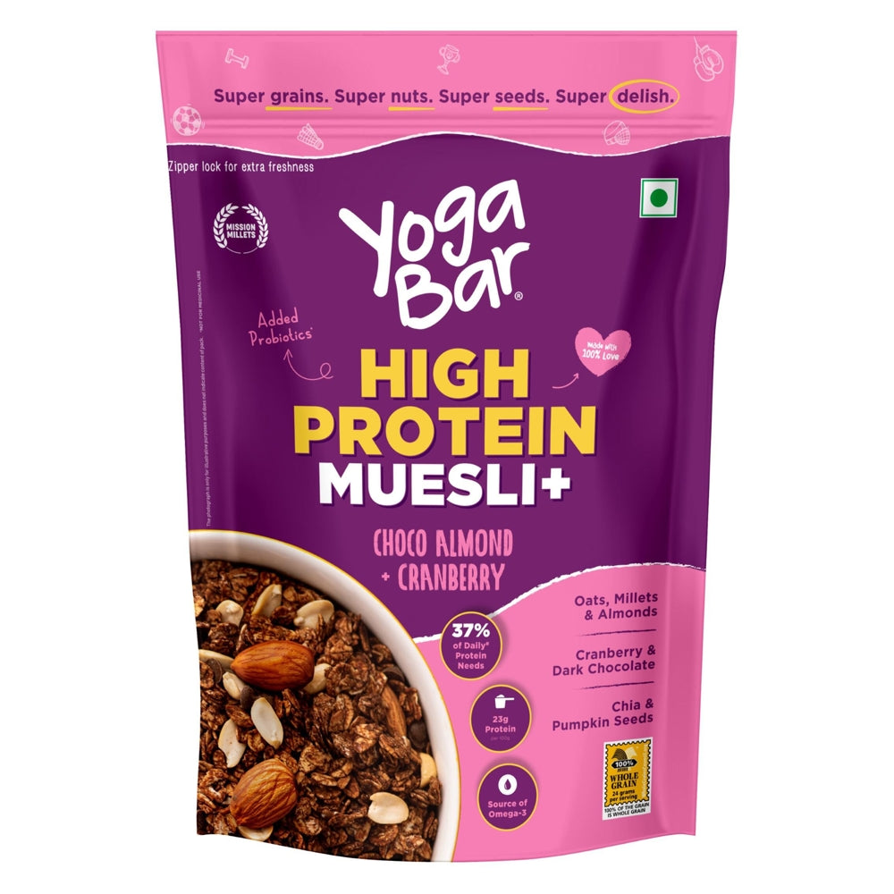 Yoga Bar High Protein Muesli Choco Almond + Cranberry