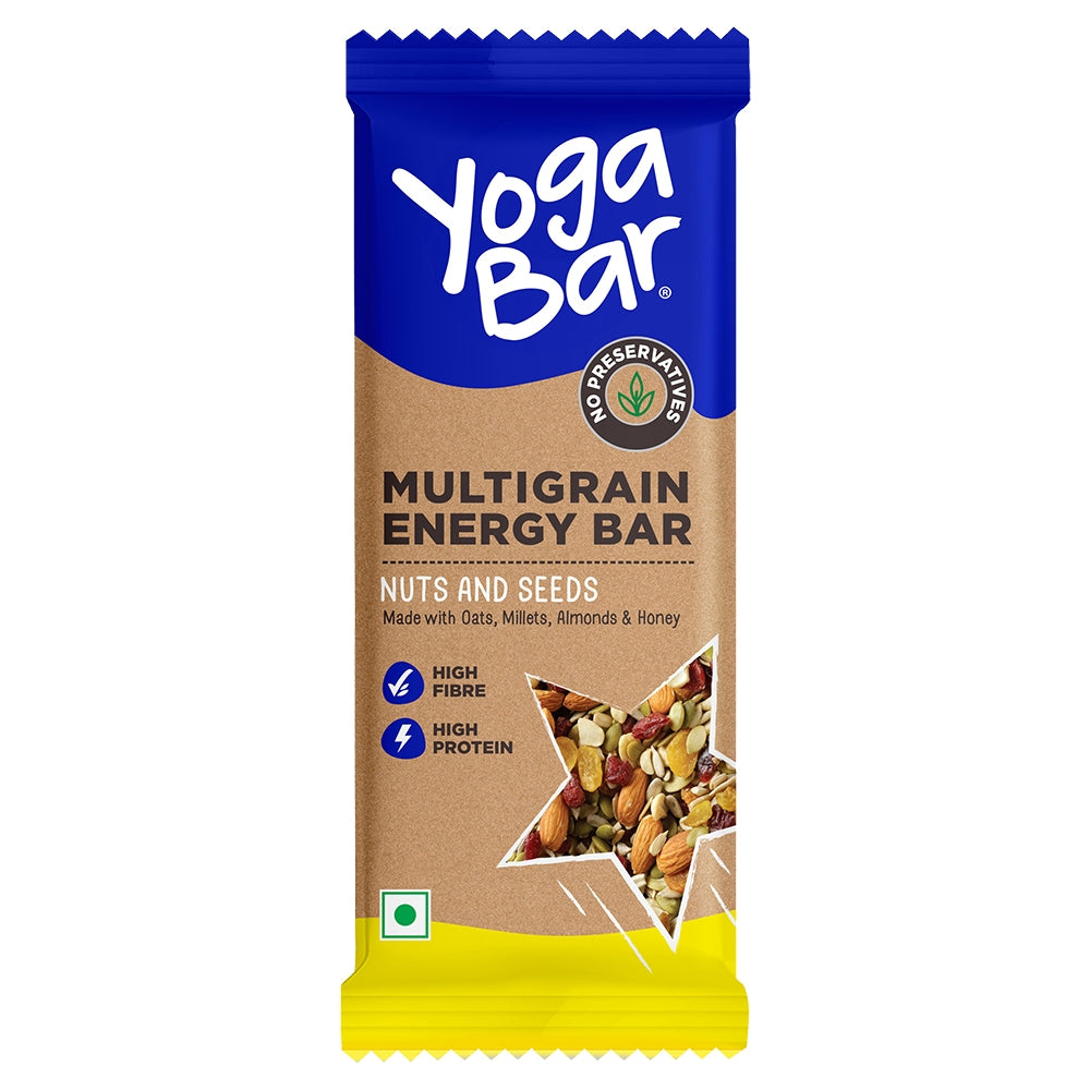 Yoga Bar Multigrain Energy Bar - Nuts & Seeds