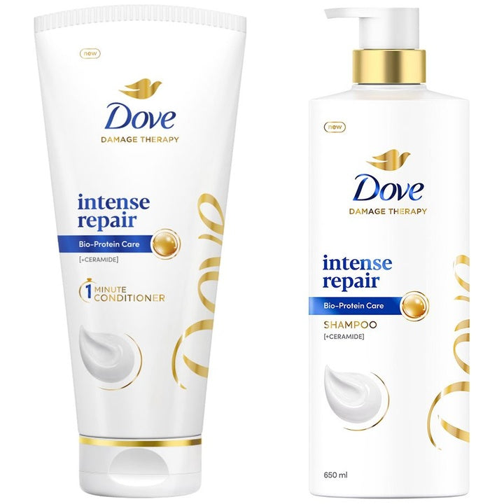 Dove Unisex Set of Intense Repair Shampoo & Conditioner