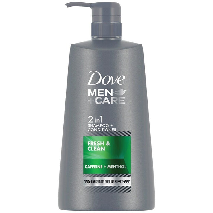 Dove Men +Care Fresh & Clean 2-in-1 Shampoo + Conditioner with Caffeine & Menthol - 650ml