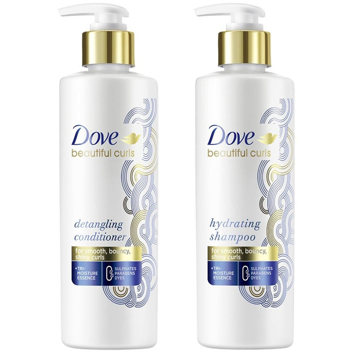 Dove Beautiful Curls Hydrating Shampoo & Detangling Conditioner - 380ml each