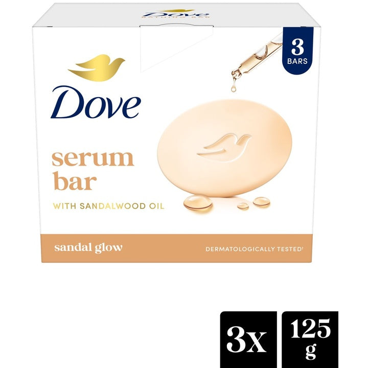 Dove Set of 3 Serum Bar with Sandalwood Oil - 125g each
