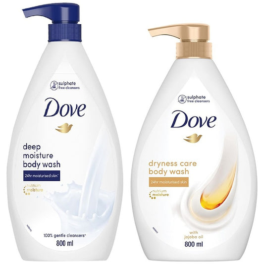 Dove Set of Deep Moisture & Dryness Care Body Wash - 800 ml each