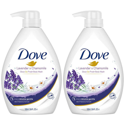 Dove Set of 2 Lavender & Chamomile Go Fresh Body Wash - 1L Each