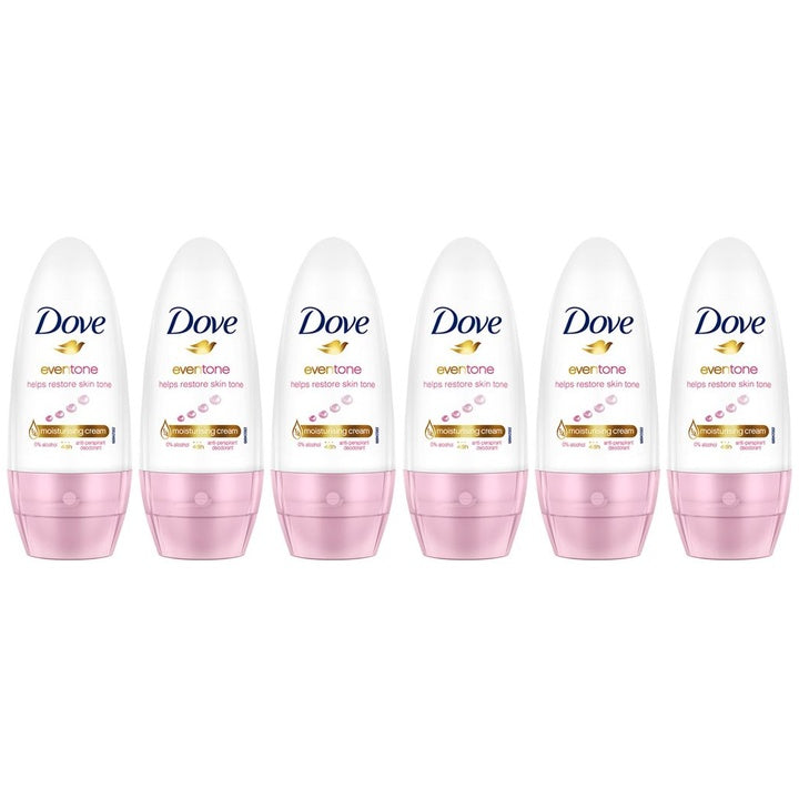Dove Women Set of 6 Eventone Antiperspirant Deodorant Underarm Roll On - 50 ml each