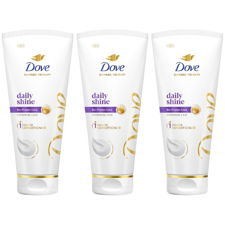 Dove Set of 3 Daily Shine Conditioner with Bio-Protein Care - 175 ml each