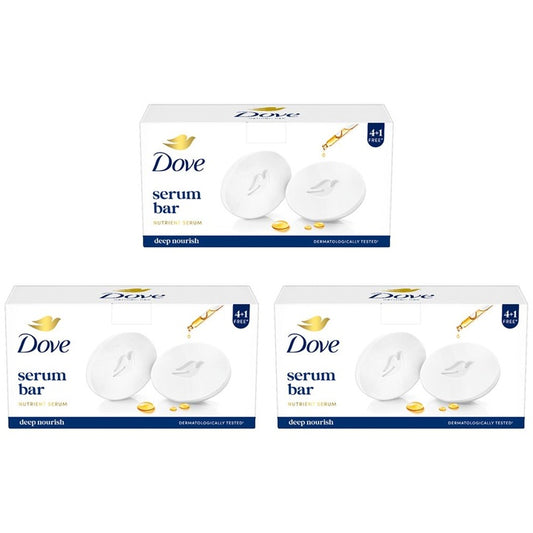 Dove Set of 3 Serum Bar with Nutrient Serum - 125g each