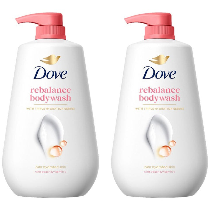 Dove Set Of 2 Revitalizing Bodywash with Triple Hydration Serum - 825ml Each