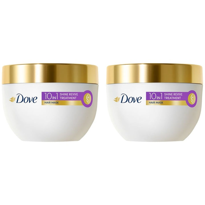 Dove Set Of 2 Shine Revive 10-in-1 Treatment Hair Mask For Dull Hair - 300ml Each
