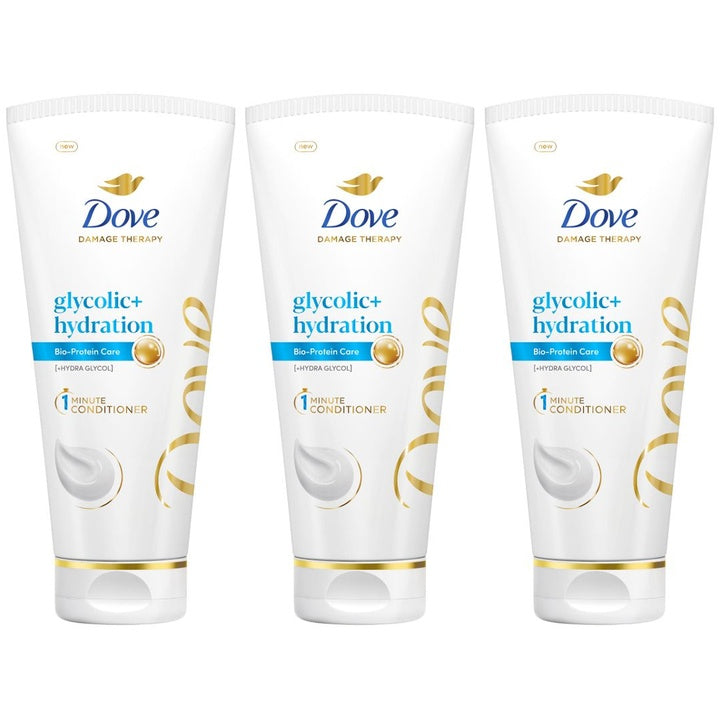 Dove Set Of 3 Glycolic+ Hydration Hair Conditioner - 175ml