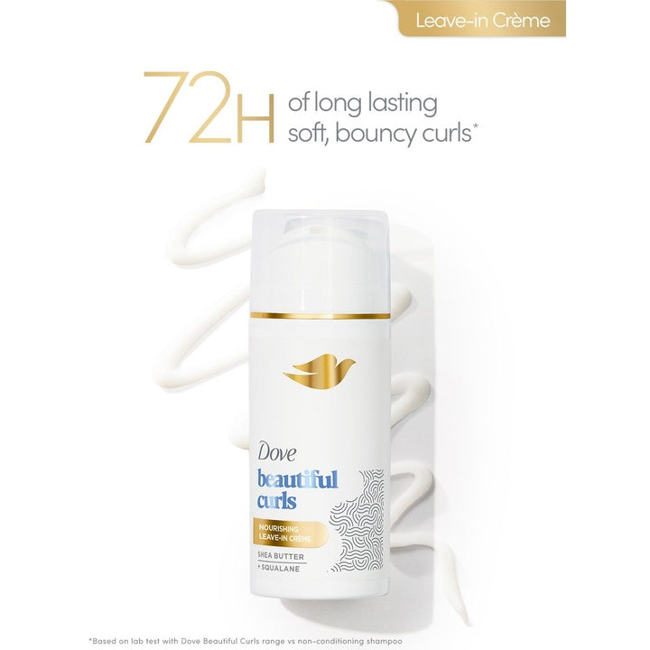 Dove Beautiful Curls Nourishing Leave-in Creme with Squalane & Shea Butter - 112 ml