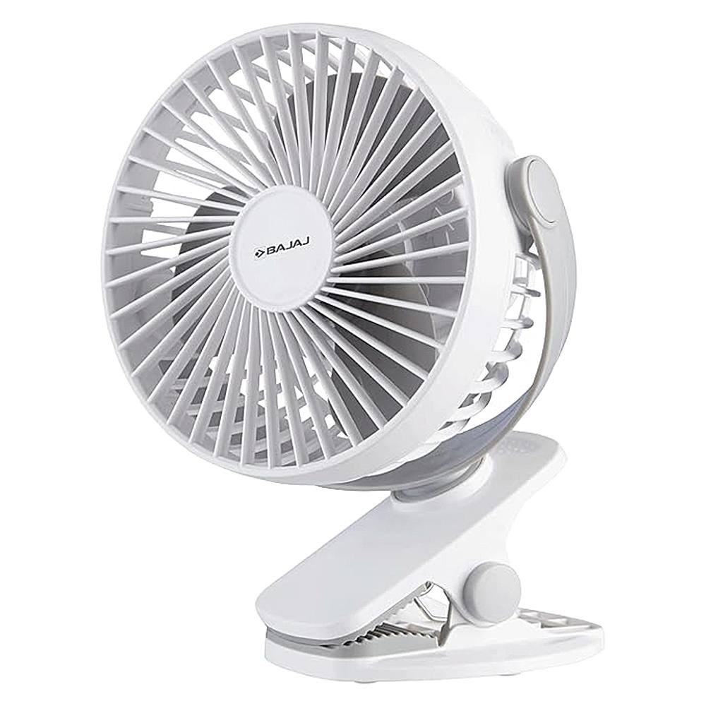 Bajaj Pygmy Mini Personal Fan 110 mm - White - 1 U