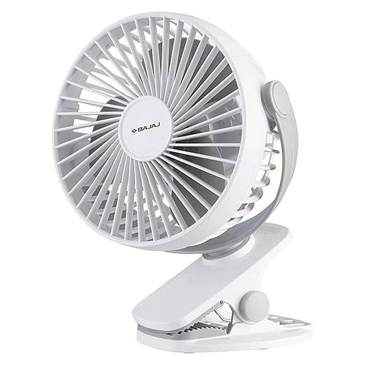 Bajaj Pygmy Mini Personal Fan 110 mm - White - 1 U