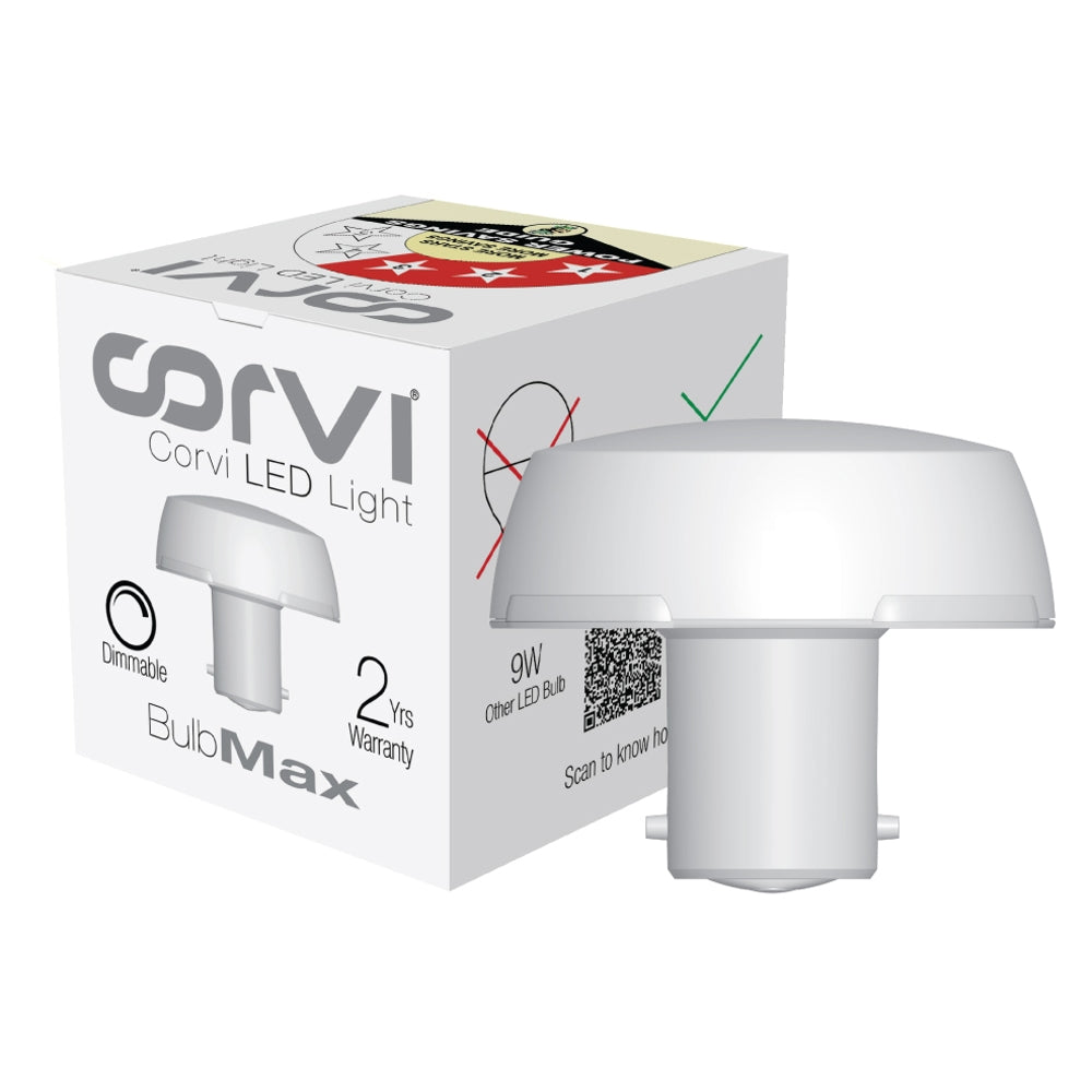Corvi LED Bulb 9W Output From 6W Compact Dimmable - Warm White - 6 W