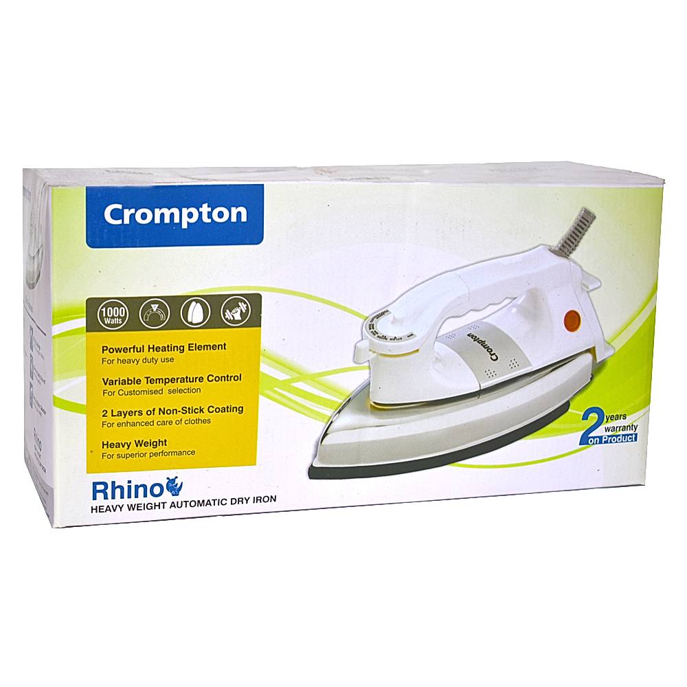 Crompton Greaves Rhino Heavy Weight Iron - 1000 W - 1 U