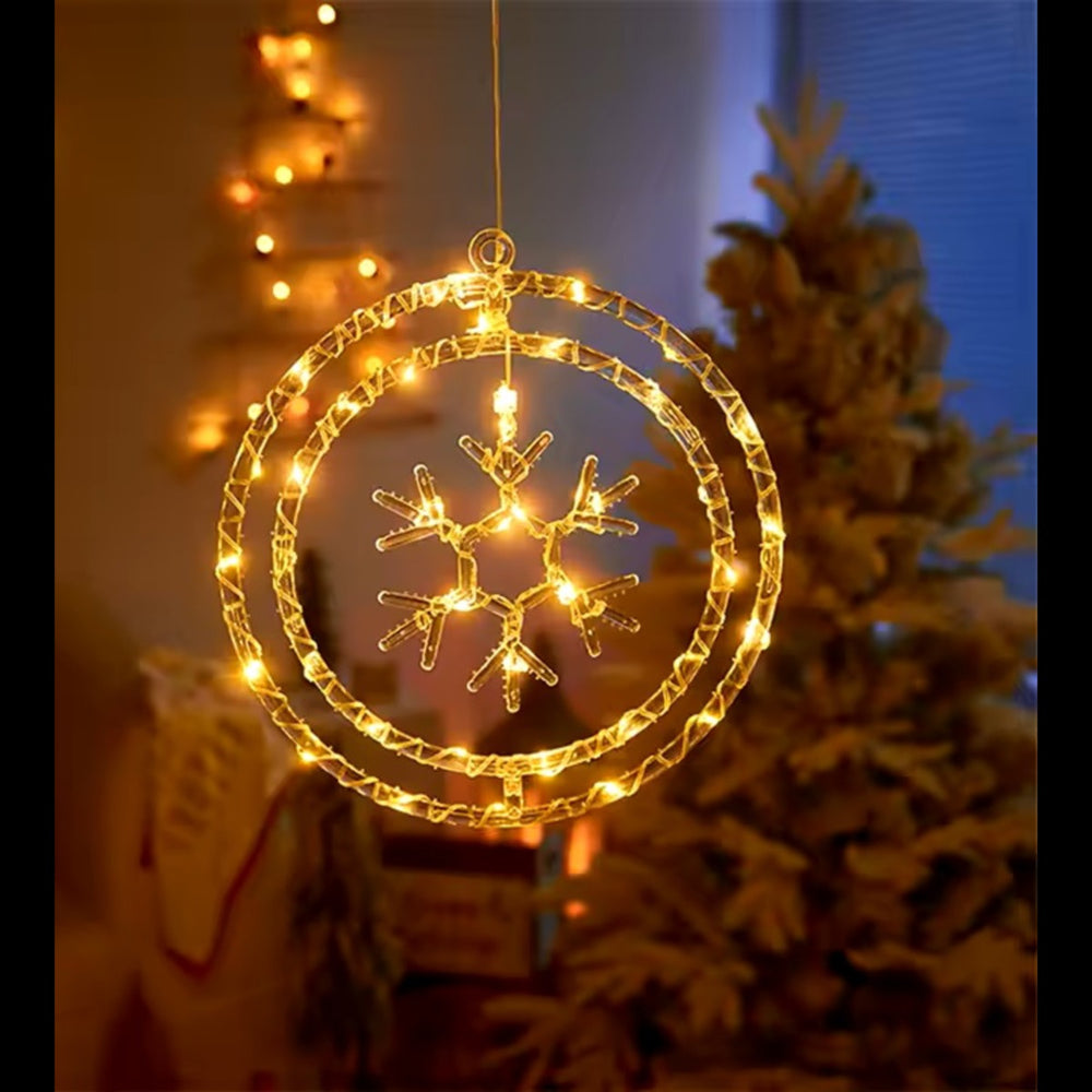 Desidiya Ring Snowflakes Led Hanging Light (Warm White) - 1 Unit