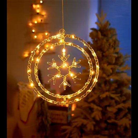 Desidiya Ring Snowflakes Led Hanging Light (Warm White) - 1 Unit