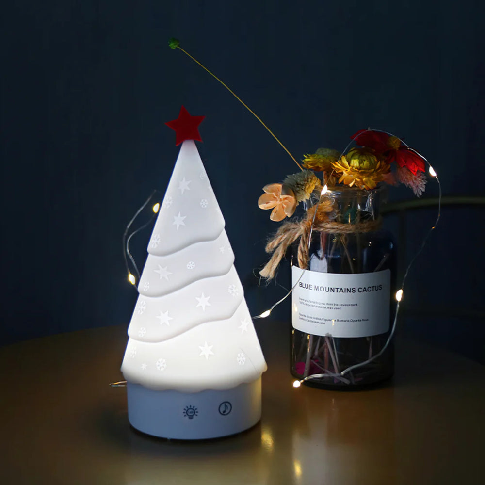 Desidiya Snow Tree Silicone Led Night Lamp (Multicolor) - 1 Unit