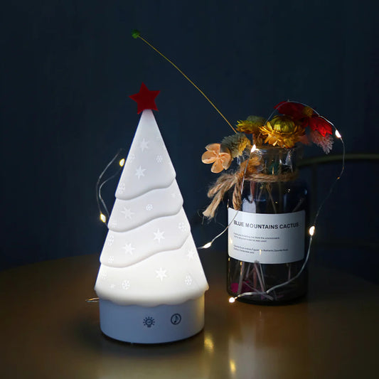 Desidiya Snow Tree Silicone Led Night Lamp (Multicolor) - 1 Unit