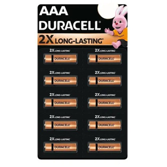 Duracell Alkaline AAA Battery - 10 Pieces - 10 U