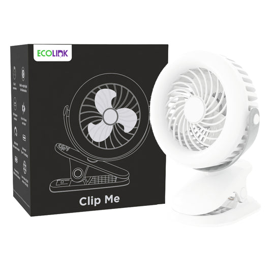 Ecolink By Philips Clip Me Mini Fan (White) - 1 Unit
