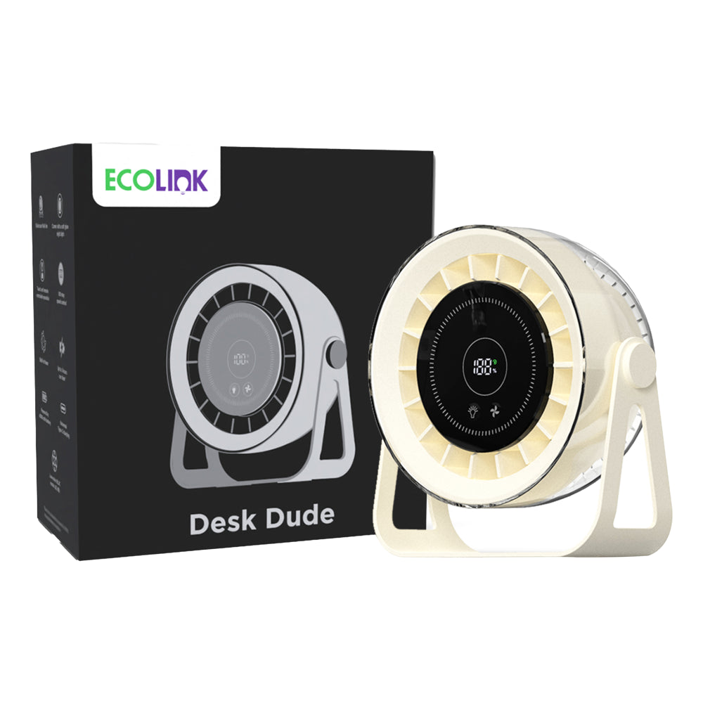 Ecolink By Philips Desk Dude Mini Fan (Beige) - 1 Unit