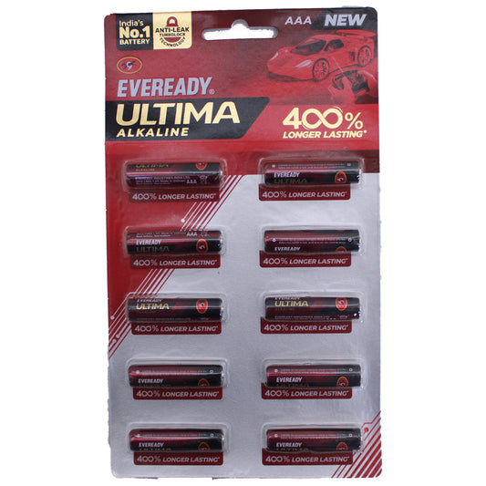 Eveready Ultima Alkaline AAA Battery - 10 Pieces - 10 U