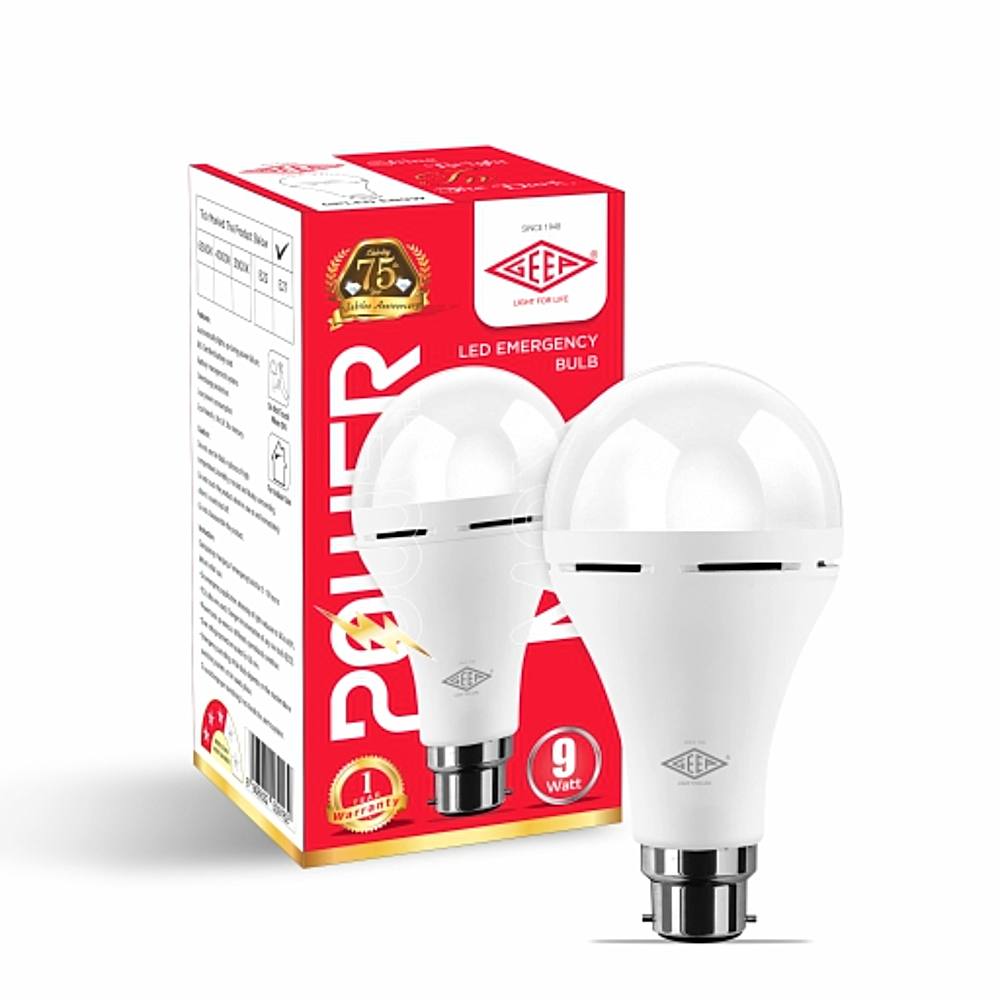Geep Power Max 9 W Rechargeable Emergency Inverter Bulb - 1 U