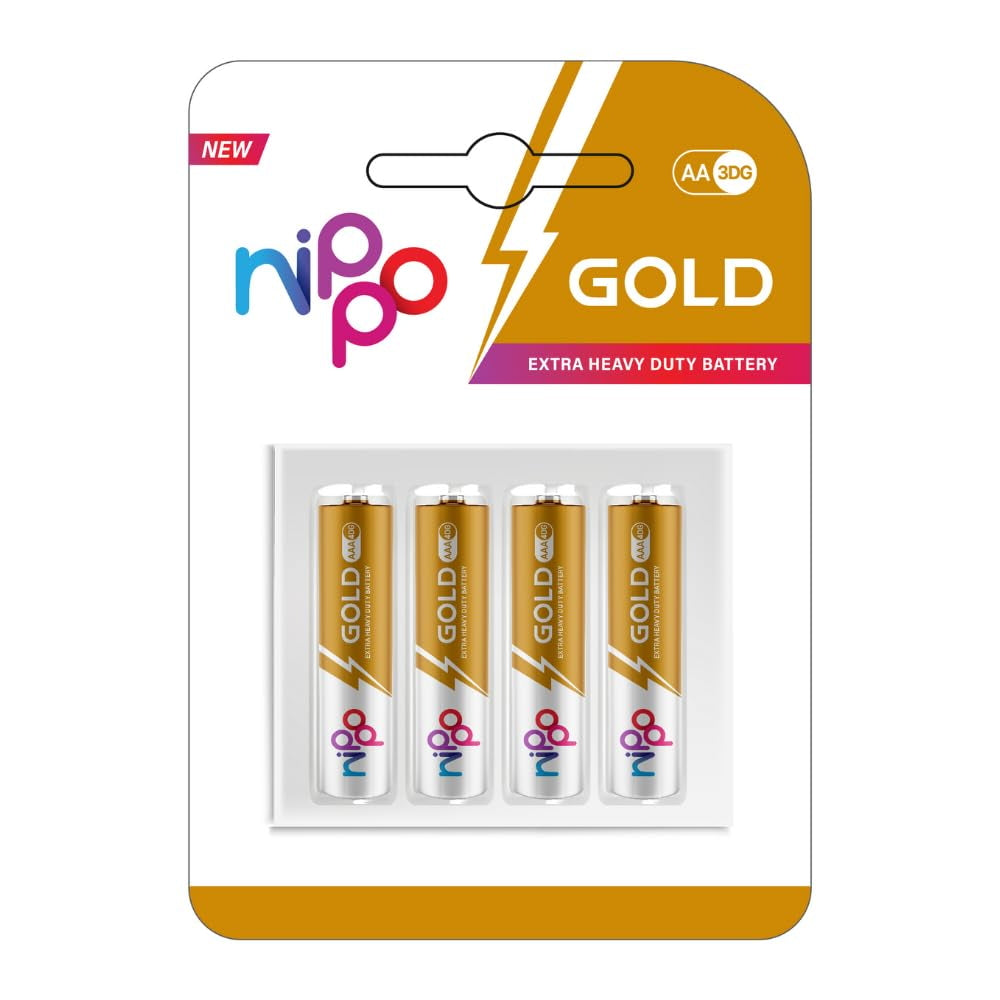 Nippo 3DG Gold AA Battery - 4 U