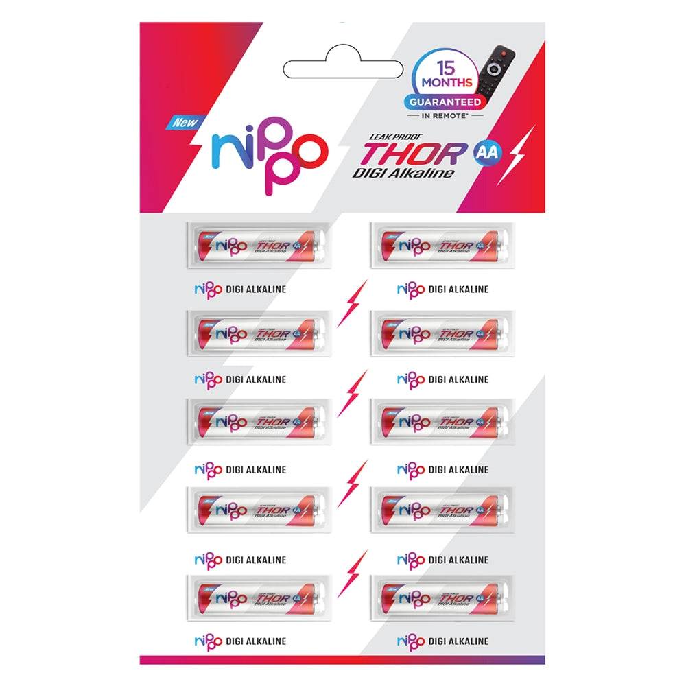 Nippo Thor AA Battery DIGI Alkaline - 10 U