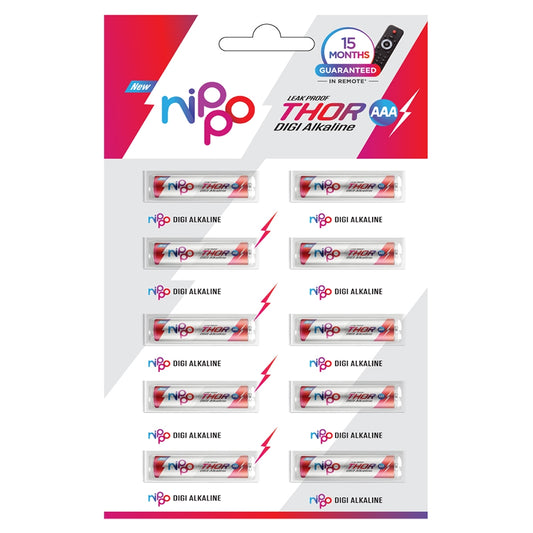 Nippo Thor AAA Battery DIGI Alkaline - 10 U