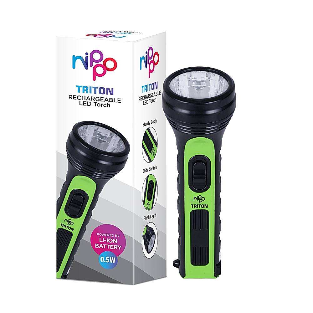 Nippo Triton Rechargeable LED Torch - 1 W - 1 U