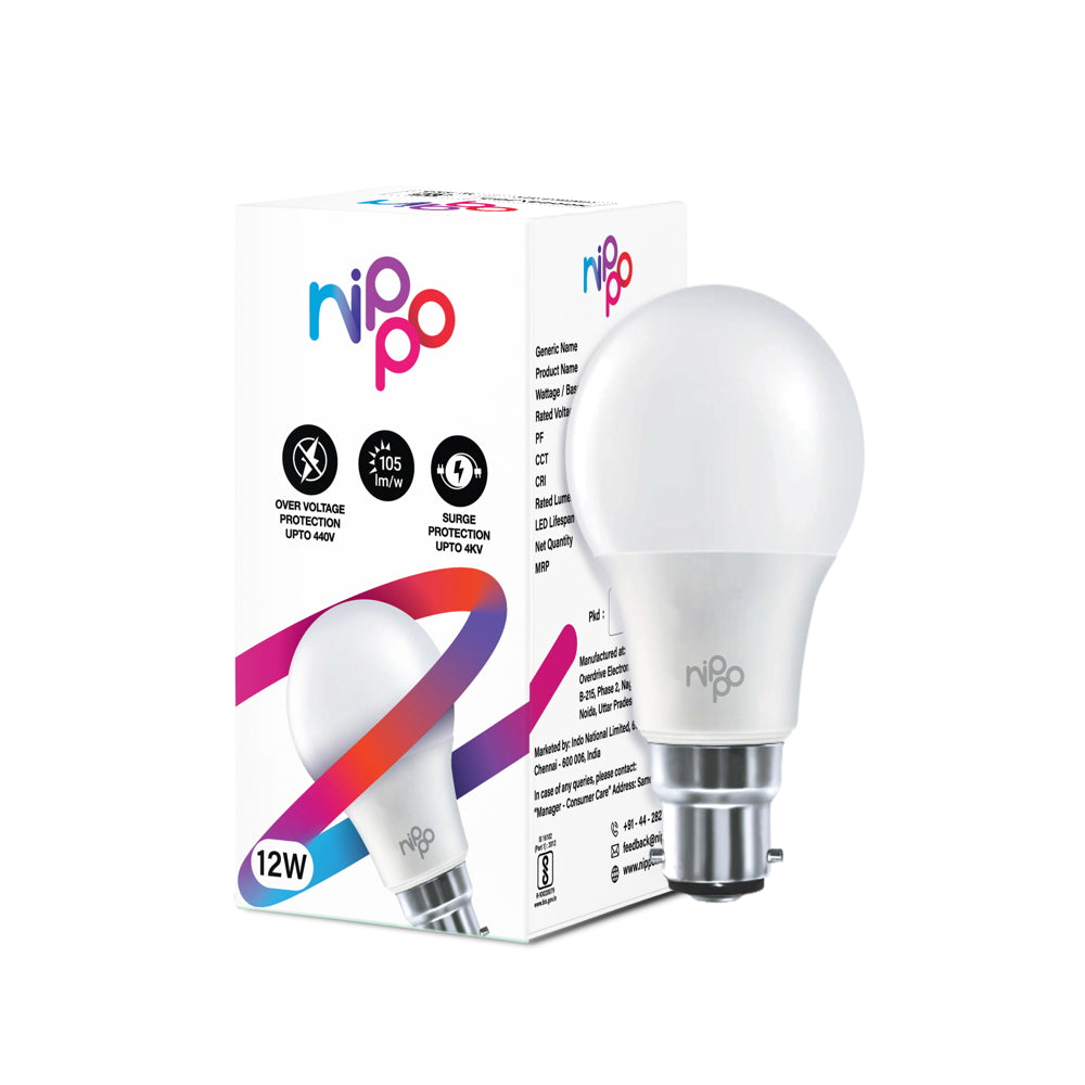 Nippo White LED Bulb - 12 W