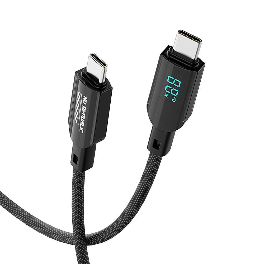 Nu Republic Blaze Fusion Spot 100W Data Charging Cable (Black) - 1 Unit