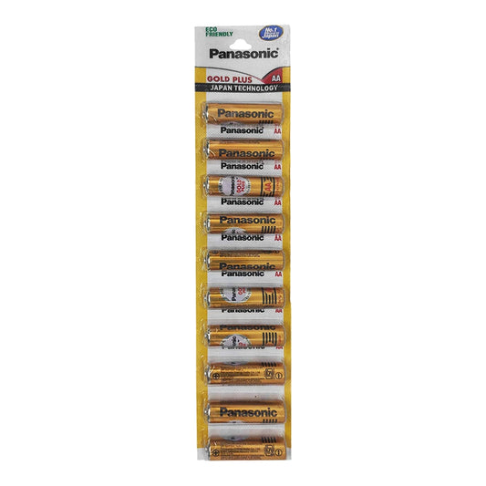 Panasonic Gold Plus AA Batteries - 10 U