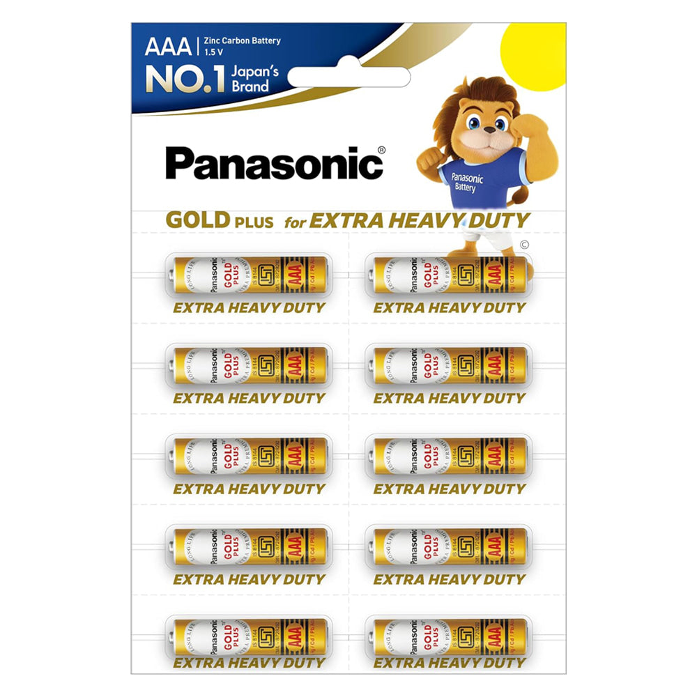 Panasonic Gold Plus AAA Batteries - 10 U