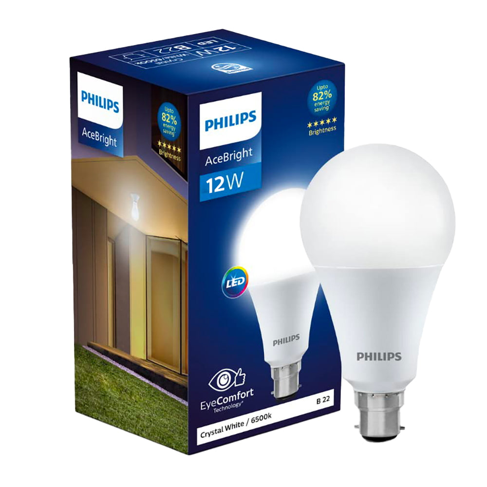 Philips AceBright LED Bulb B22 Crystal White 12 W - 1 U