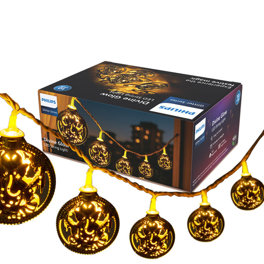 Philips Divineglow Ganeshji 10LED String Light (Warm White) - 4 Meter - 1 U