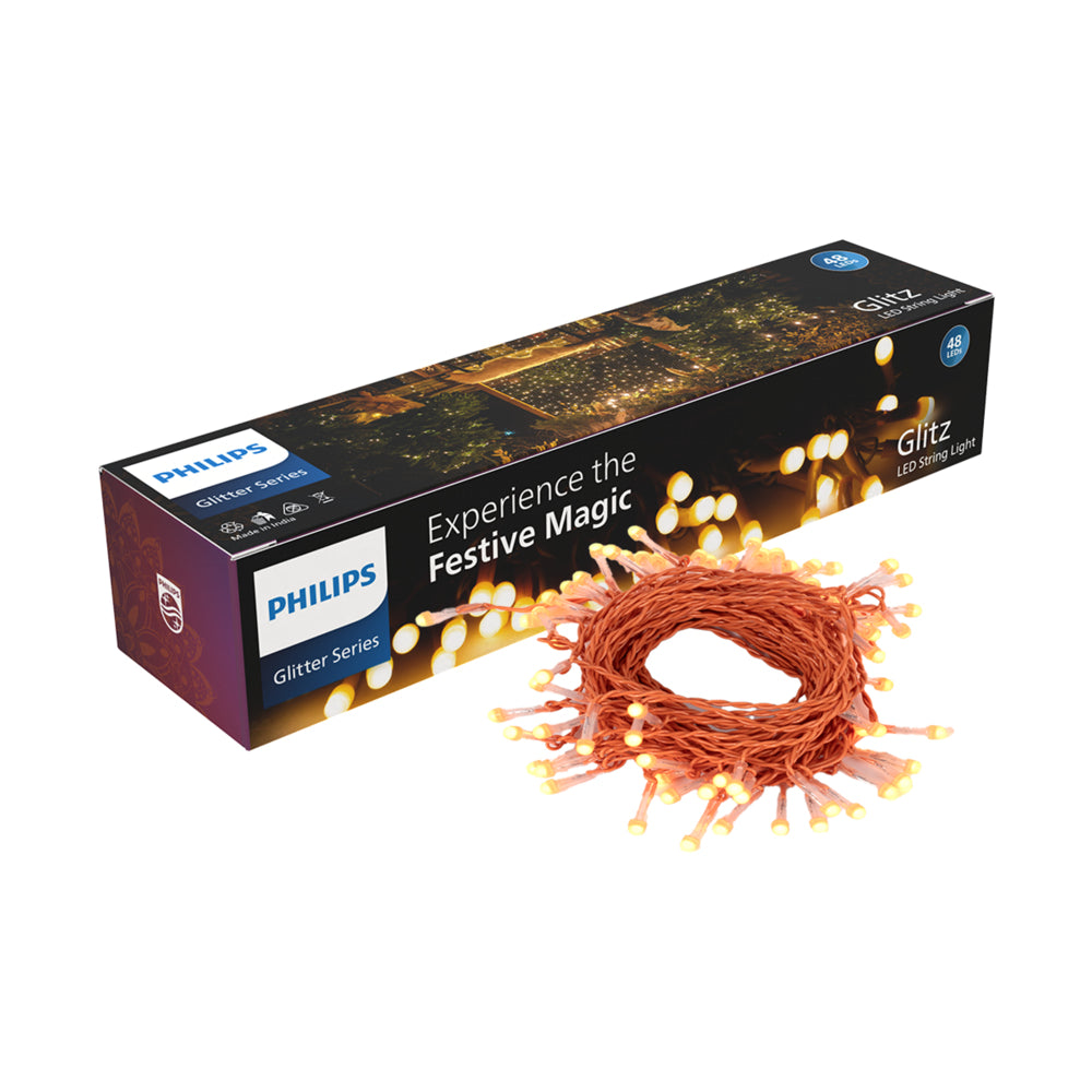 Philips Glitz 48LED String Light (Amber) - 10 Meter - 1 U
