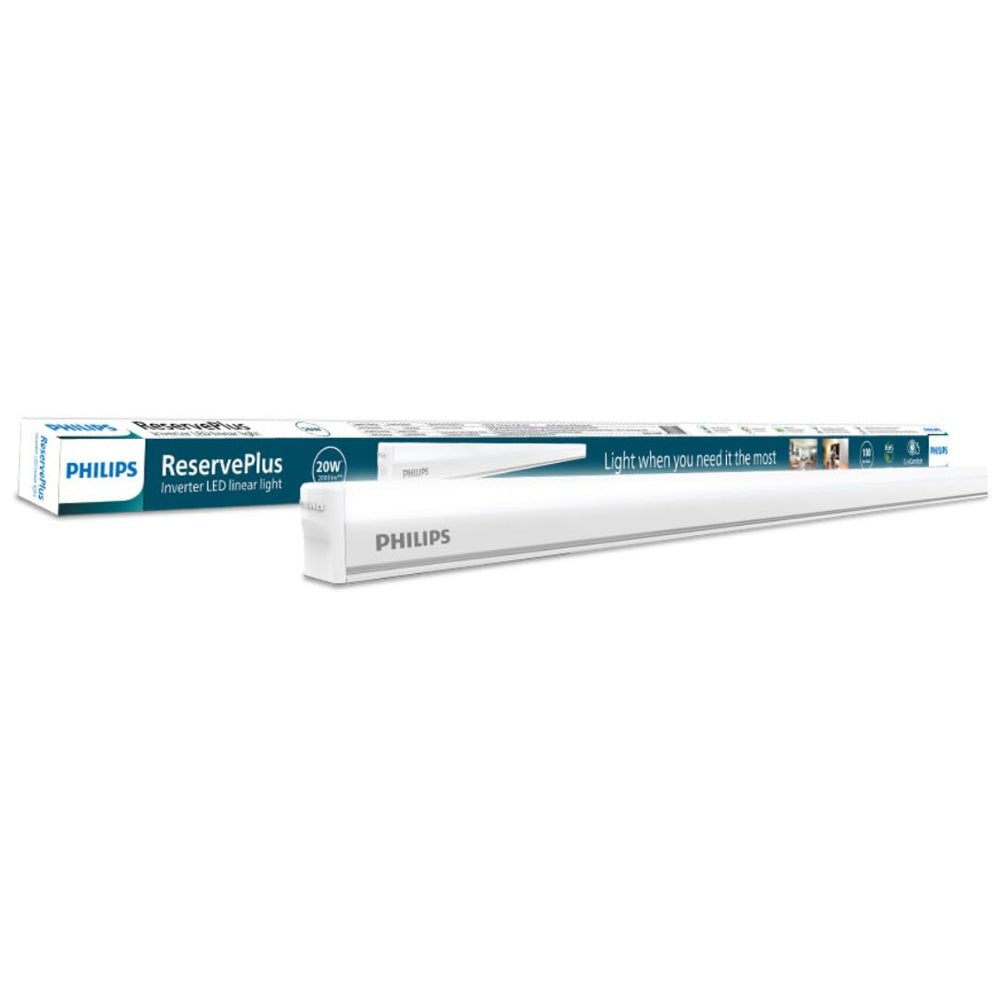 Philips Reverse Plus LED Tublight (Batten) Crystal White - 20 W - 1 U