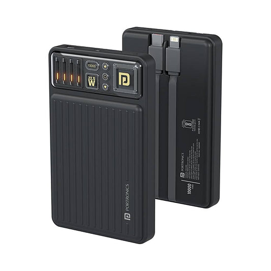 Portronics Luxcell Bind Mini Power Bank 22.5W 10000mAH - 1 Unit