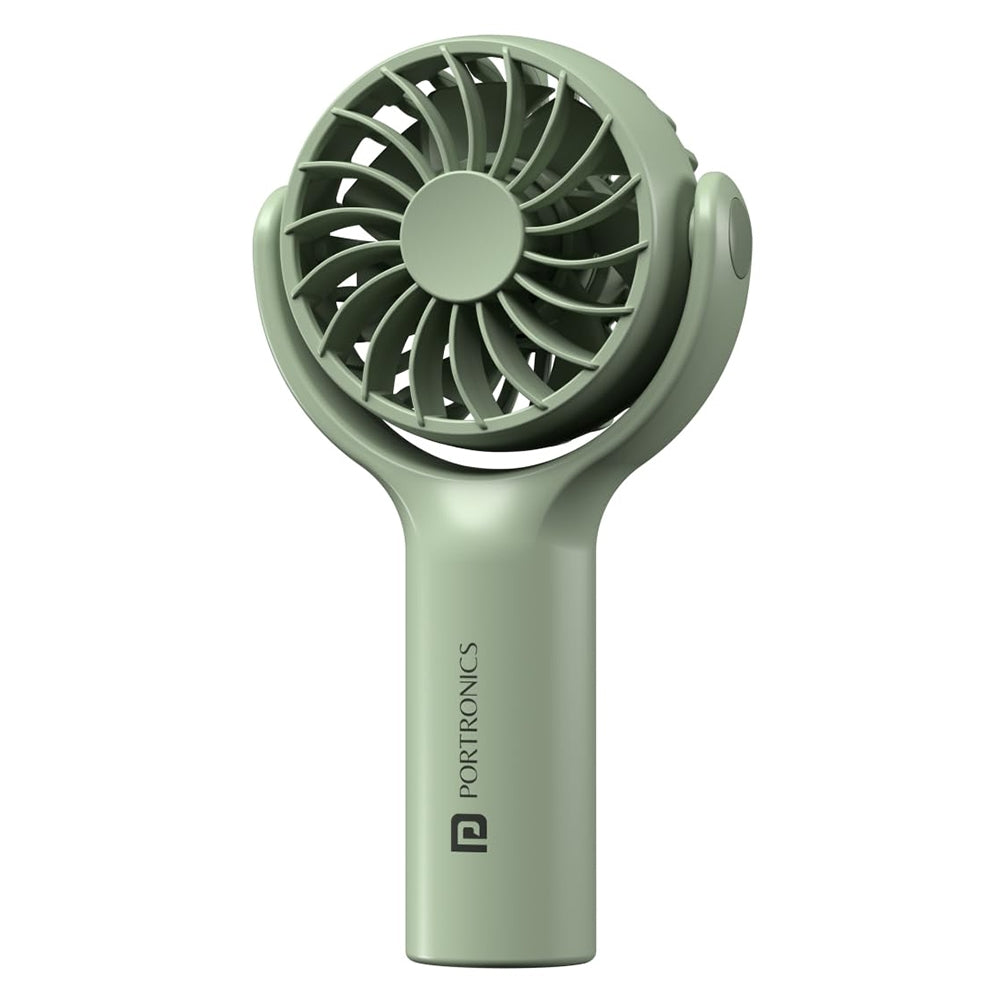 Portronics Portable Pocket Fan Rechargeable (Green) - POR-1927 - 1 U
