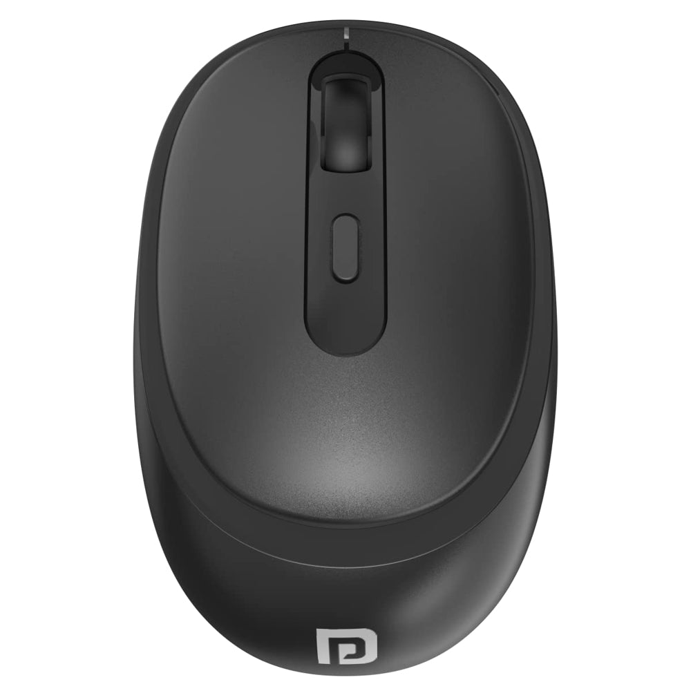 Portronics Wireless 2.4 GHz Optical Mouse - Black - 1 U