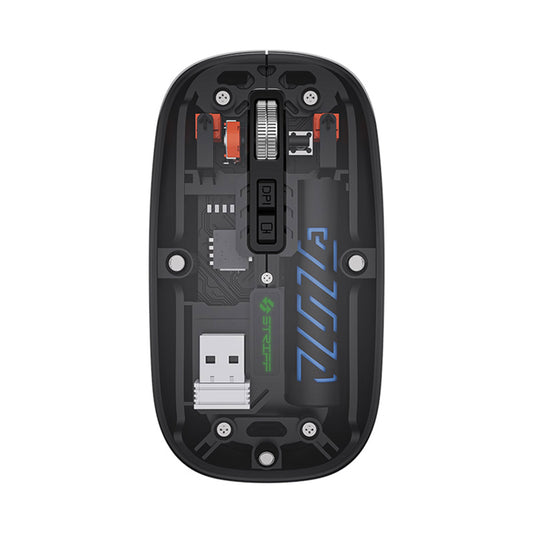 Striff NEO Wireless Transparent Mouse (Black) - 1 Unit