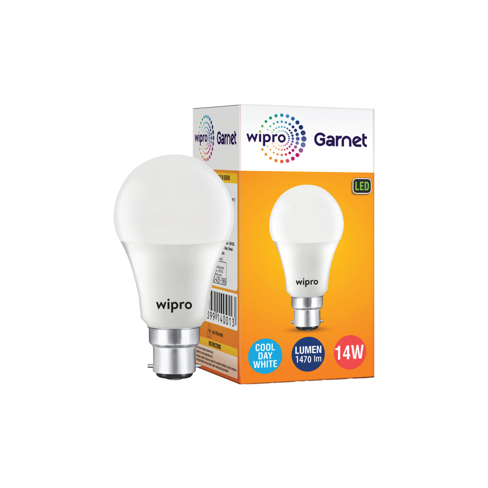 Wipro Garnet White LED Bulb B22 6500K (14 W)